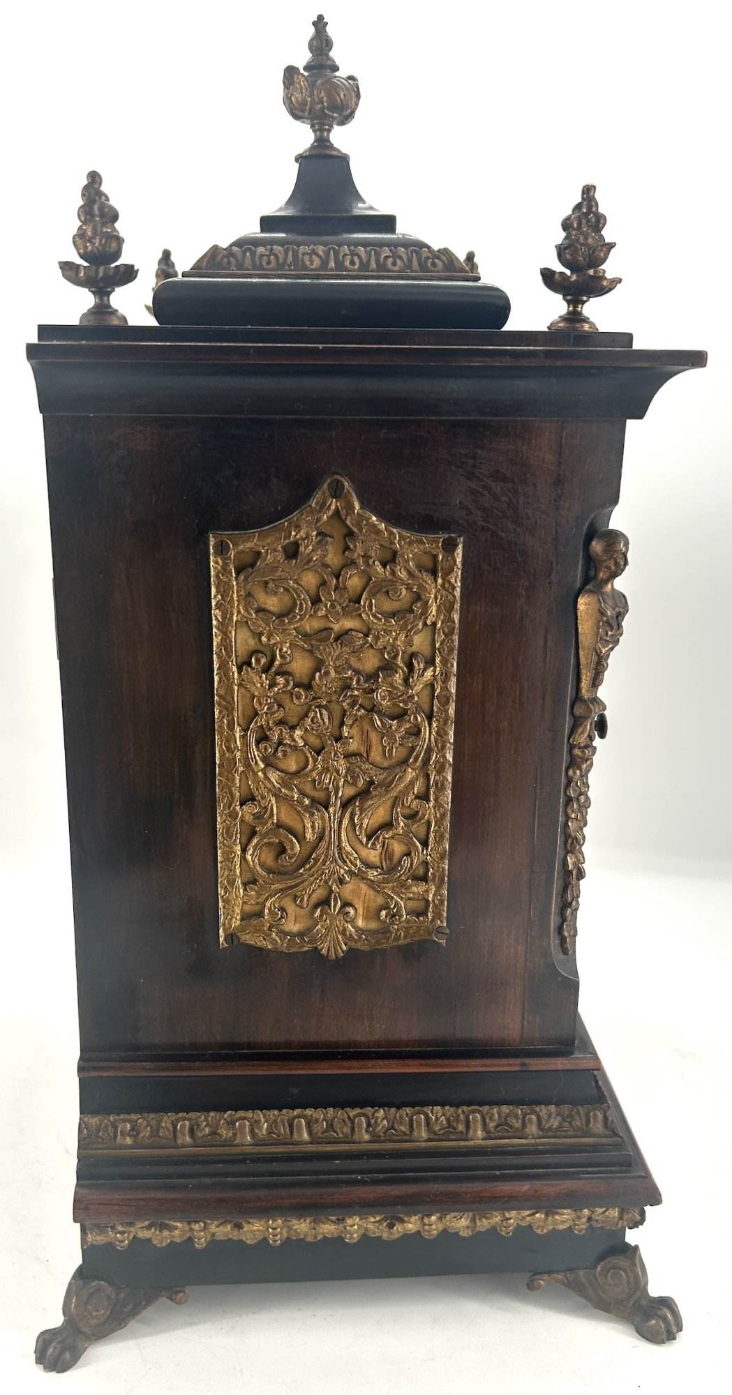 Beautiful Victorian Rosewood Lenzkirch Bracket clock – ca 1890 - Image 4