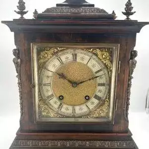 Beautiful Victorian Rosewood Lenzkirch Bracket clock – ca 1890