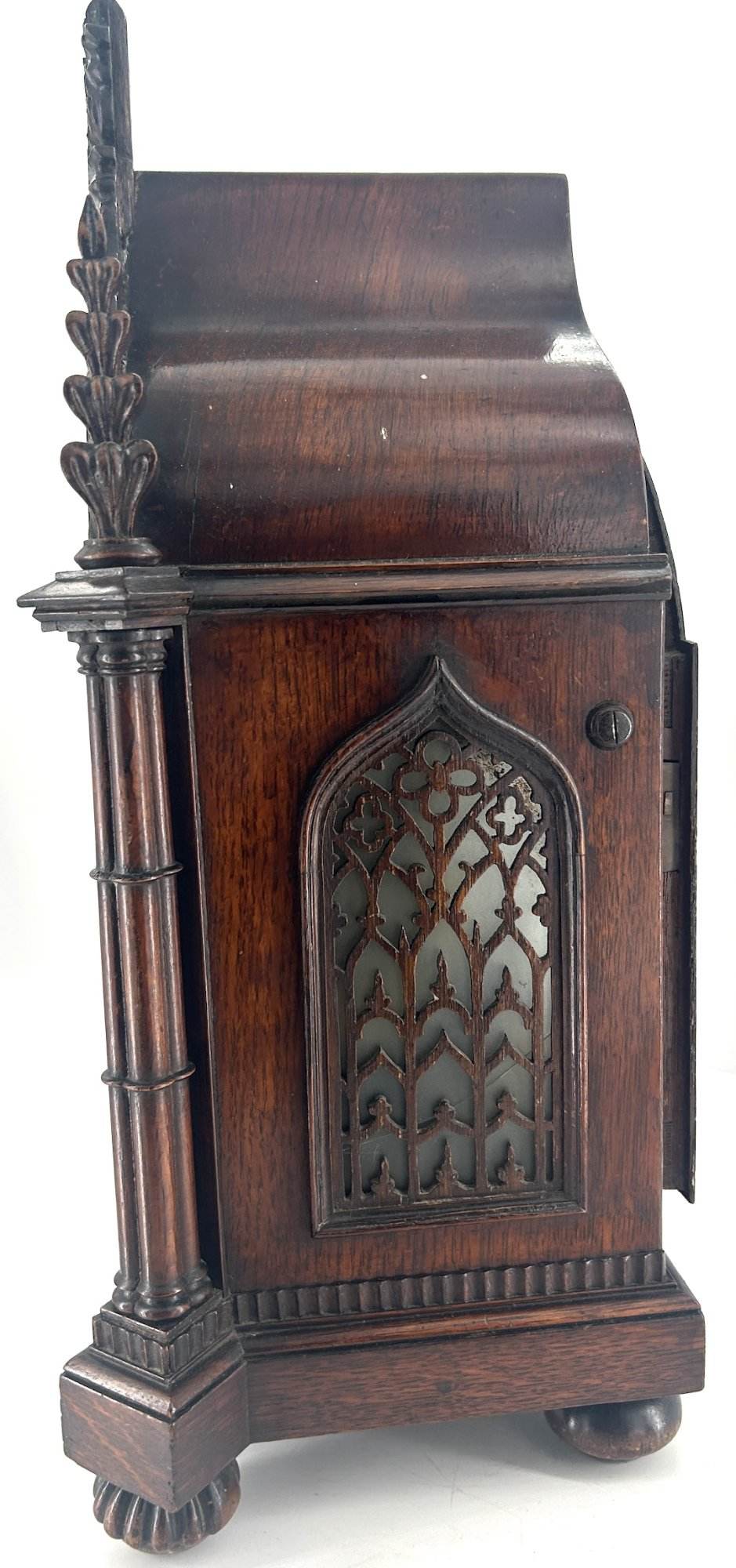 Exquisite Victorian twin Fusee Gothic Bracket clock – R Warwick London - ca 1850 - Image 7