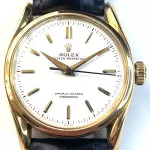 gold Oyster Perpetual Gents Rolex