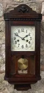 Lovely Antique HAC Mini Vienna Wall Clock – ca1900