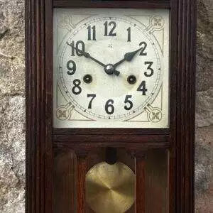 Lovely Antique HAC Mini Vienna Wall Clock – ca1900