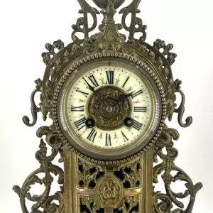 Fine Victorian French Rococo Ornate Mantel Clock – ca1870