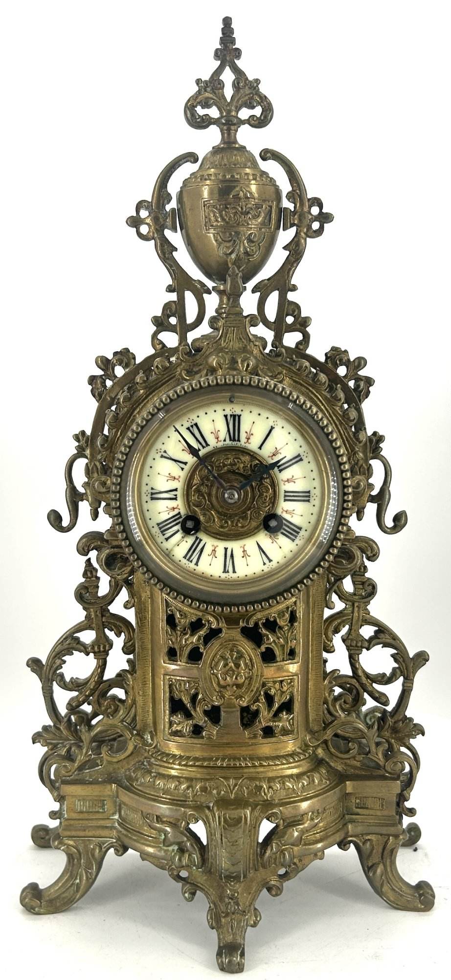 Fine Victorian French Rococo Ornate Mantel Clock – ca1870