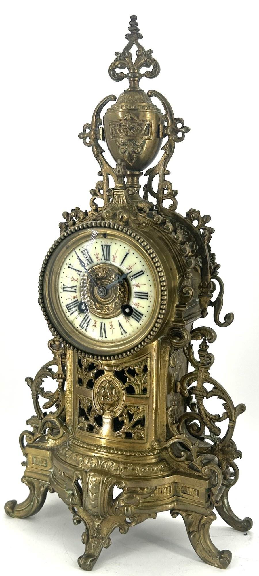 Fine Victorian French Rococo Ornate Mantel Clock – ca1870 - Image 6
