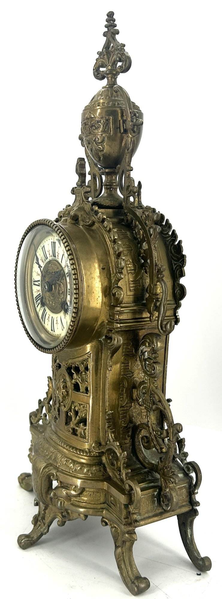 Fine Victorian French Rococo Ornate Mantel Clock – ca1870 - Image 7