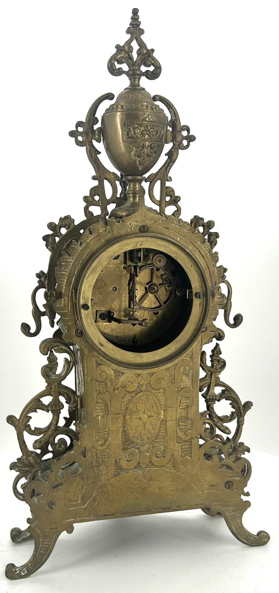 Fine Victorian French Rococo Ornate Mantel Clock – ca1870 - Image 10