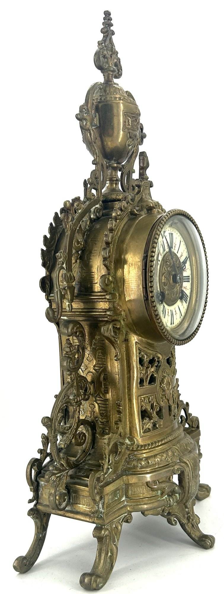 Fine Victorian French Rococo Ornate Mantel Clock – ca1870 - Image 5