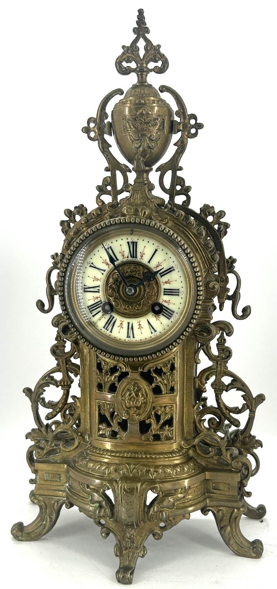 Fabulous French Victorian 8 day Mantel Clock, ca 1870.