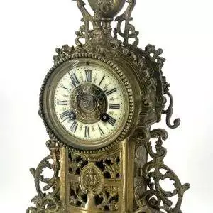 Fabulous French Victorian 8 day Mantel Clock, ca 1870.