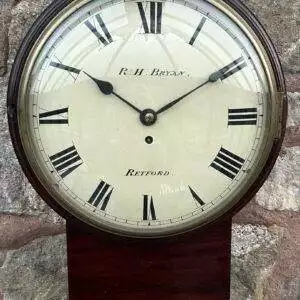 Superb Georgian Single Fusee Drop Dial Clock - 1840