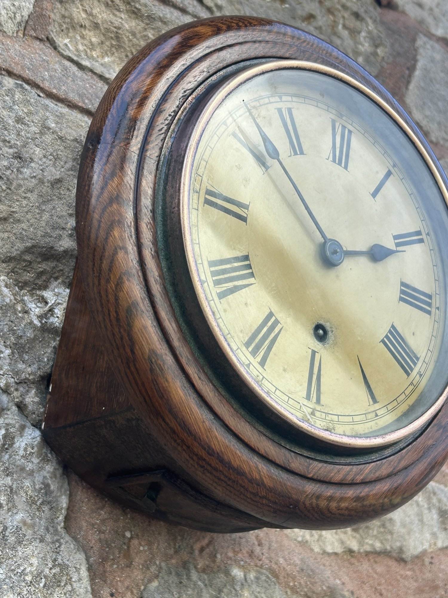 Lovely Antique W & H Oak case wall Clock - 1900 - Image 9