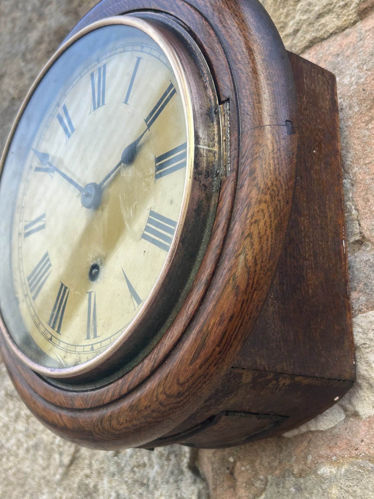 Lovely Antique W & H Oak case wall Clock - 1900 - Image 4