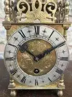 Brass Lantern Mantel Clock - ca1905