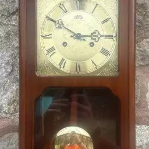 RMS Mahogany case Wall Clock - ca1970