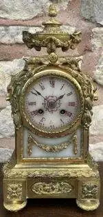 Victorian Bronze Ormolu Mantel Clock - ca1860