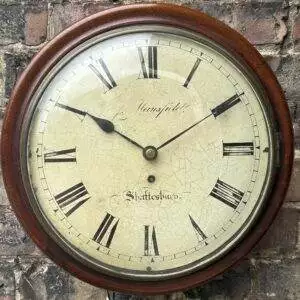 Georgian Single Fusee Dial Clock - ca 1840