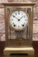 Wonderful Seth Thomas Four Glass Case Mantel Clock - Ca 1900