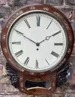 Twin Fusee Drop Dial Clock - Ca 1880