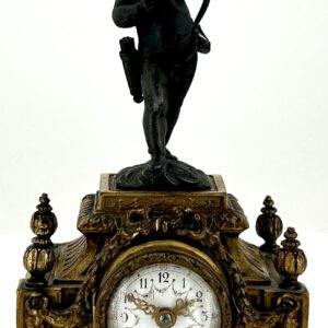 Miniature Cherub Figural Mantel Clock – Ca 1890