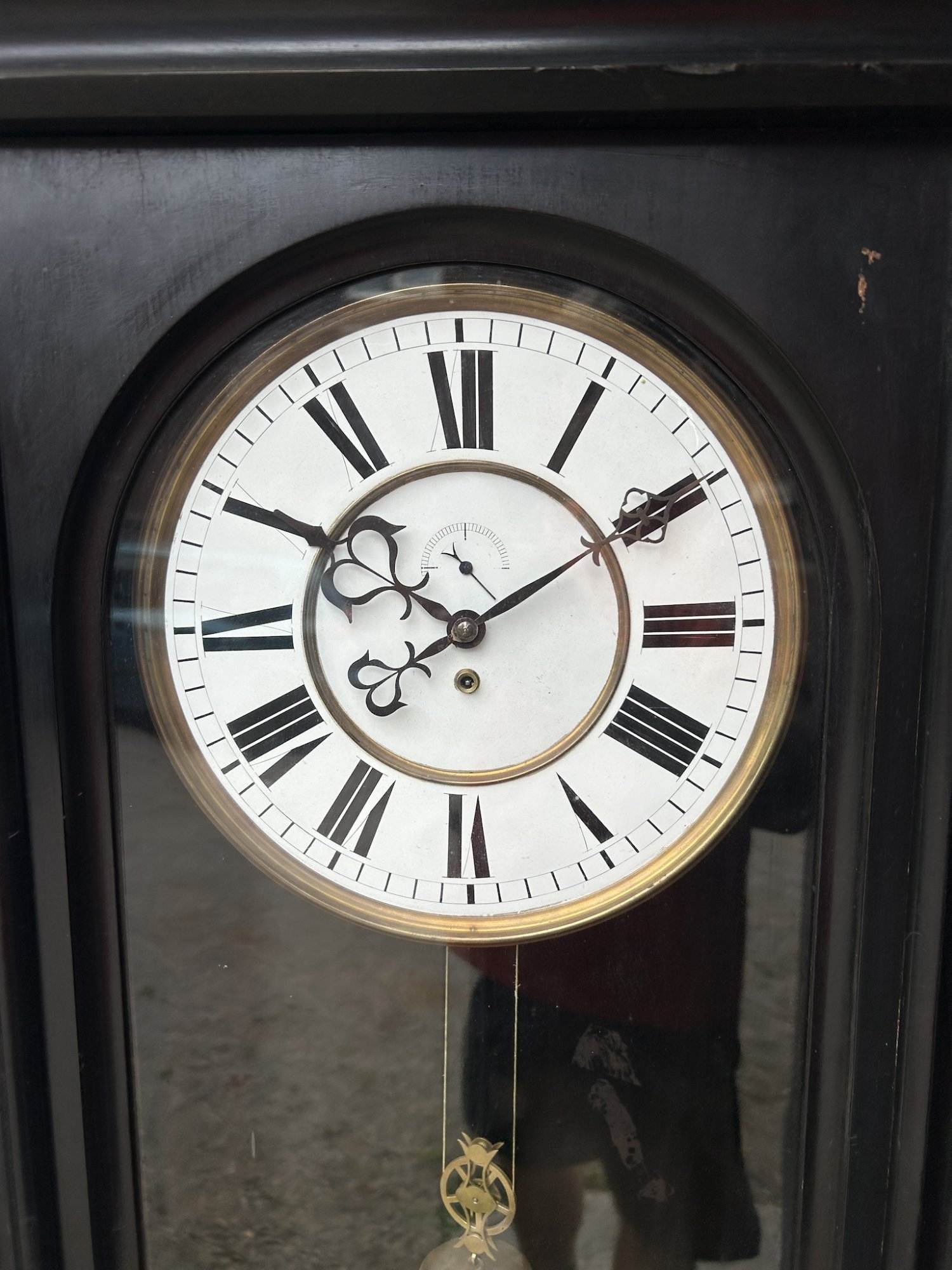 Incredible Ebonised Floor Regulator Clock – Ca 1860 - Image 15