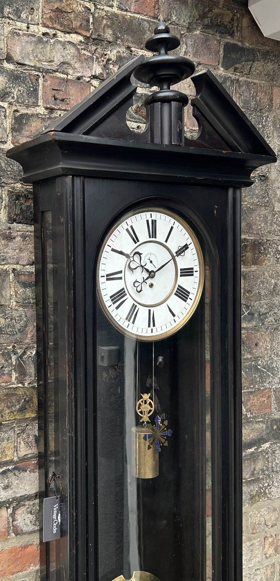 Incredible Ebonised Floor Regulator Clock – Ca 1860 - Image 9