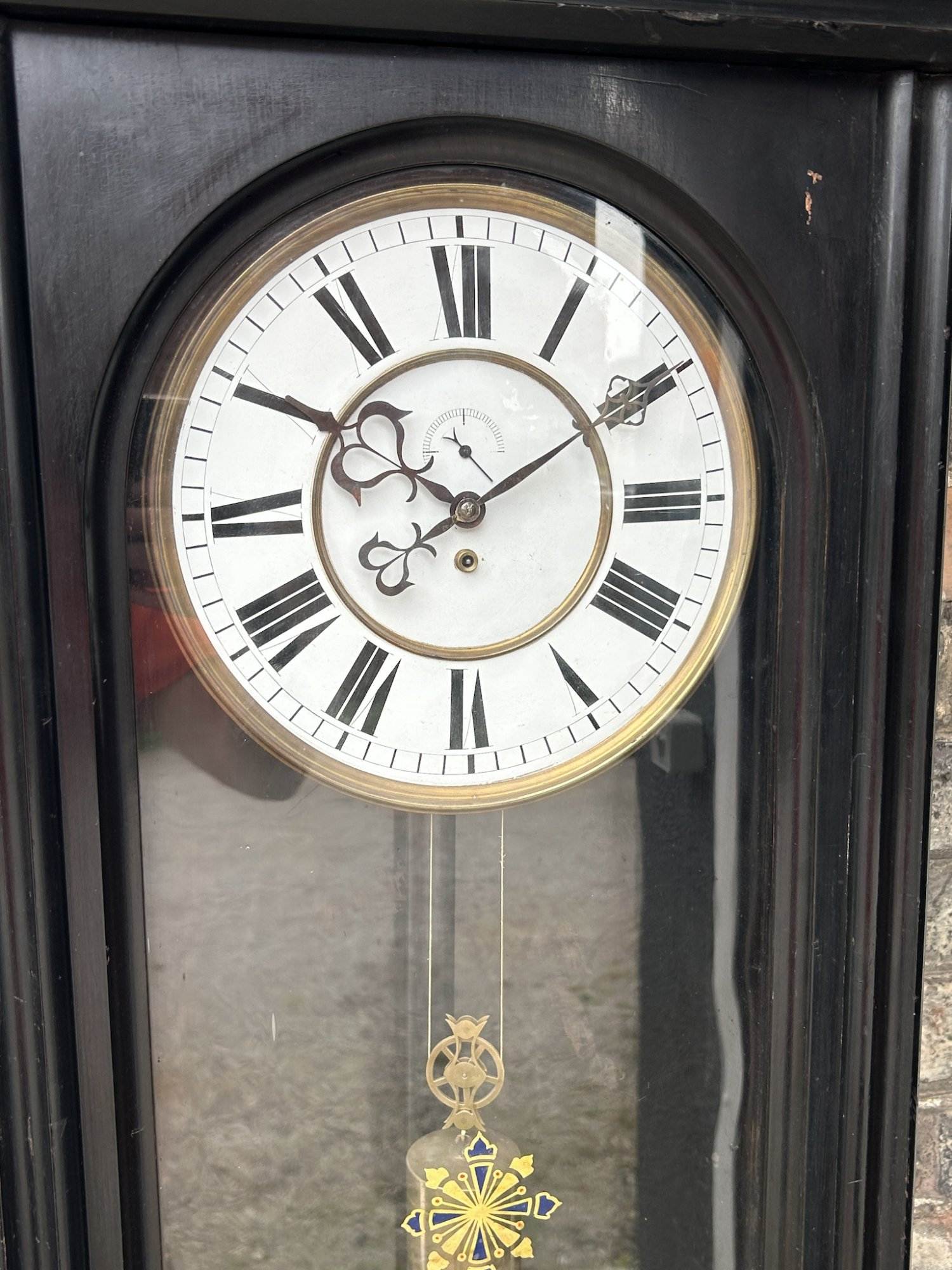 Incredible Ebonised Floor Regulator Clock – Ca 1860 - Image 10