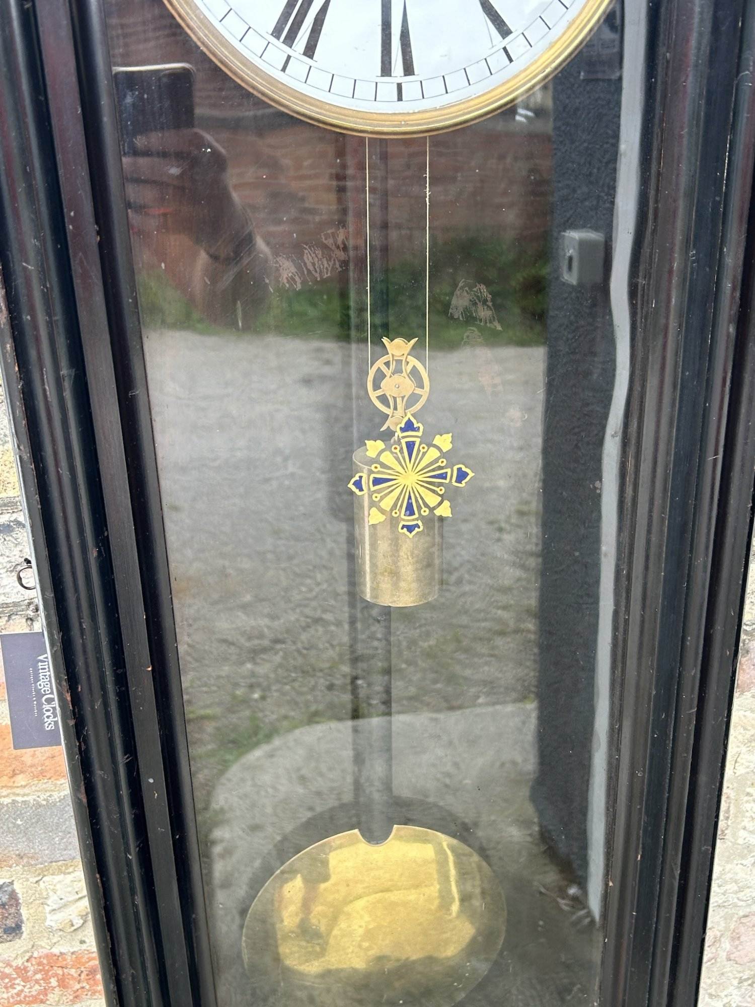Incredible Ebonised Floor Regulator Clock – Ca 1860 - Image 11