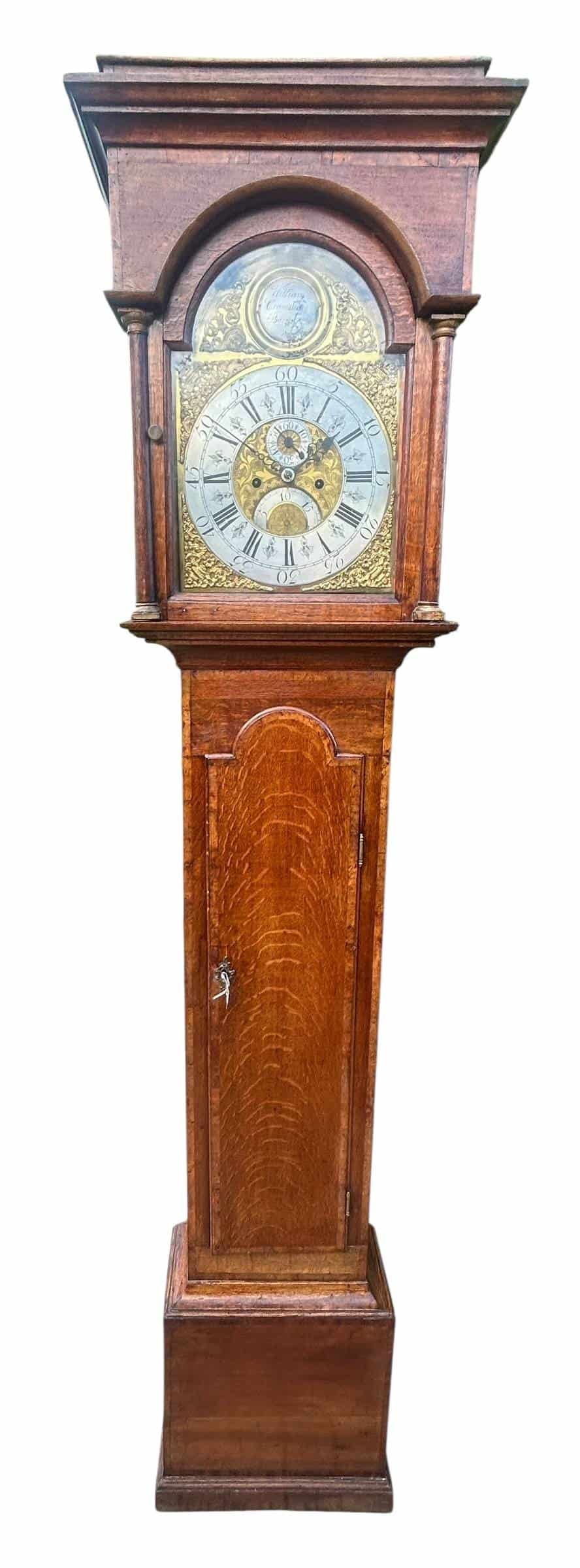Fantastic Antique English oak case Long Case clock – c 1780