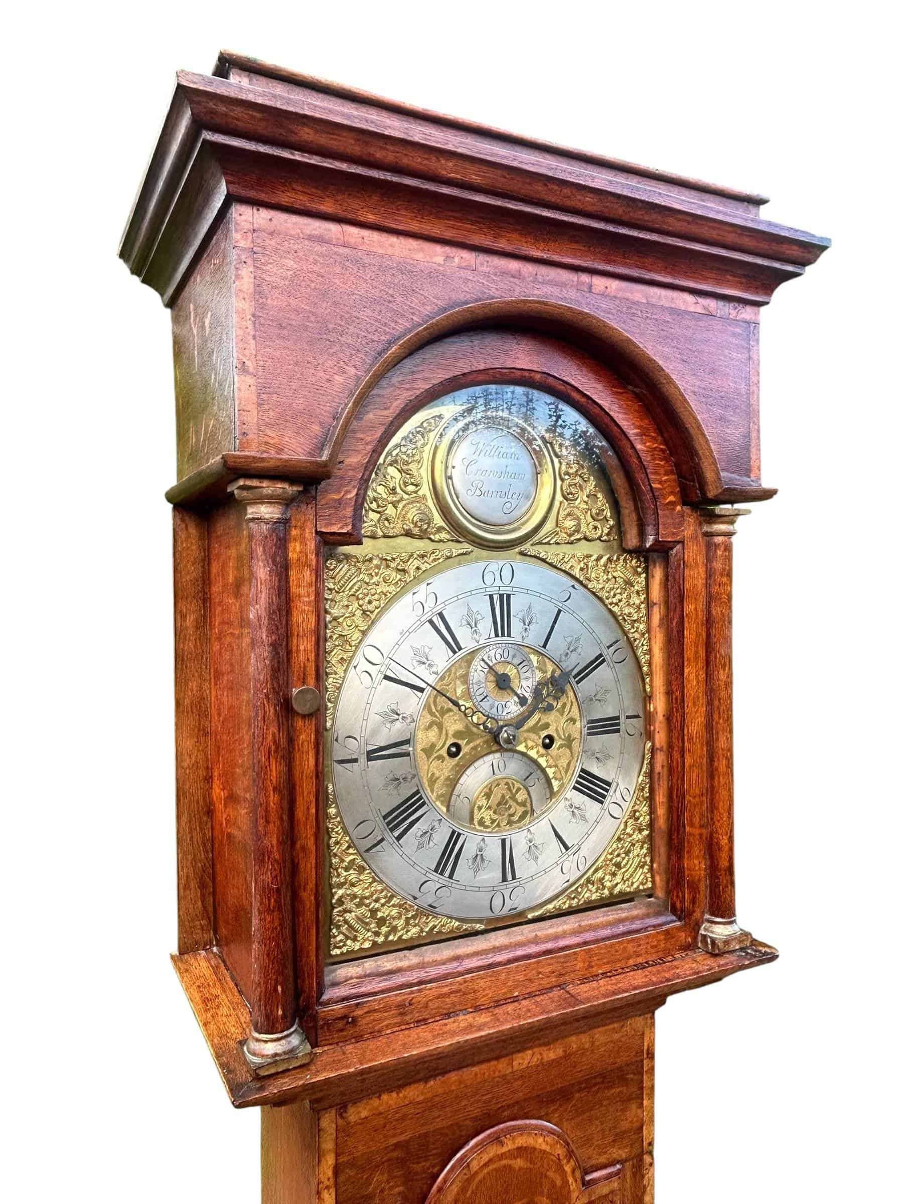 Fantastic Antique English oak case Long Case clock – c 1780