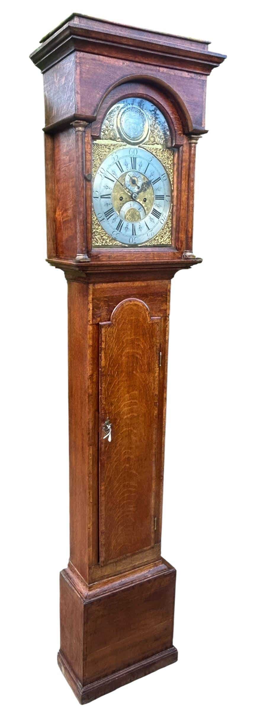 Fantastic Antique English oak case Long Case clock – c 1780