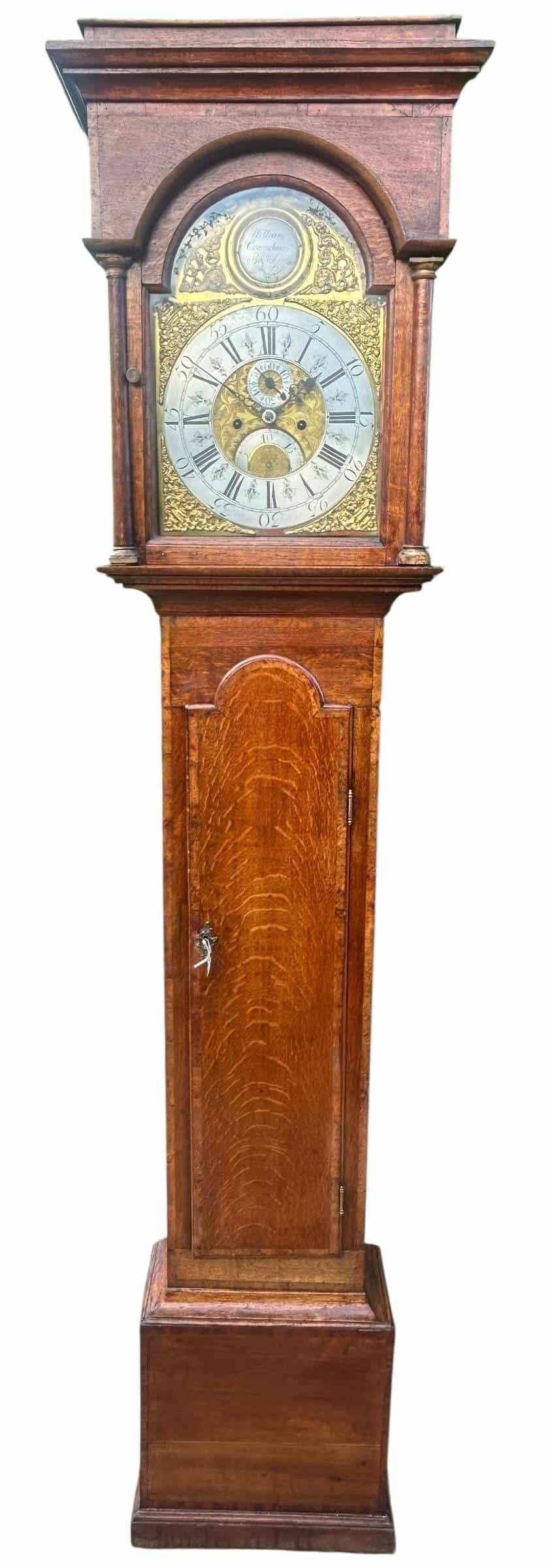 Fantastic Antique English oak case Long Case clock – c 1780