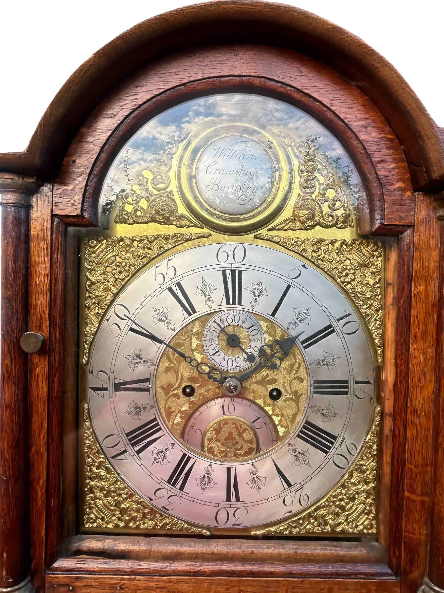 Fantastic Antique English oak case Long Case clock – c 1780