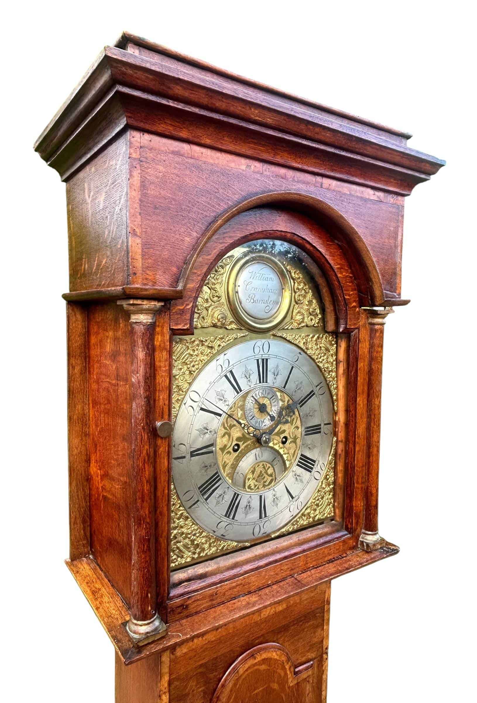 Fantastic Antique English oak case Long Case clock – c 1780