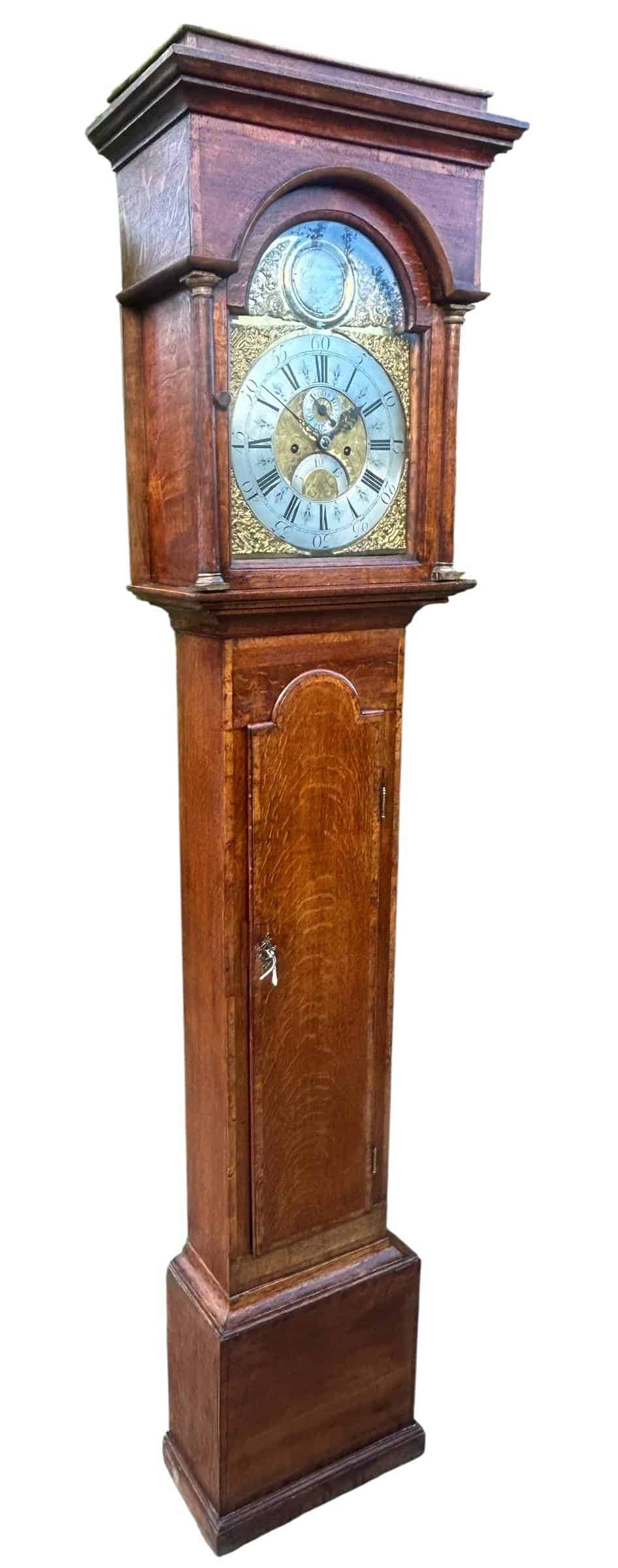 Fantastic Antique English oak case Long Case clock – c 1780