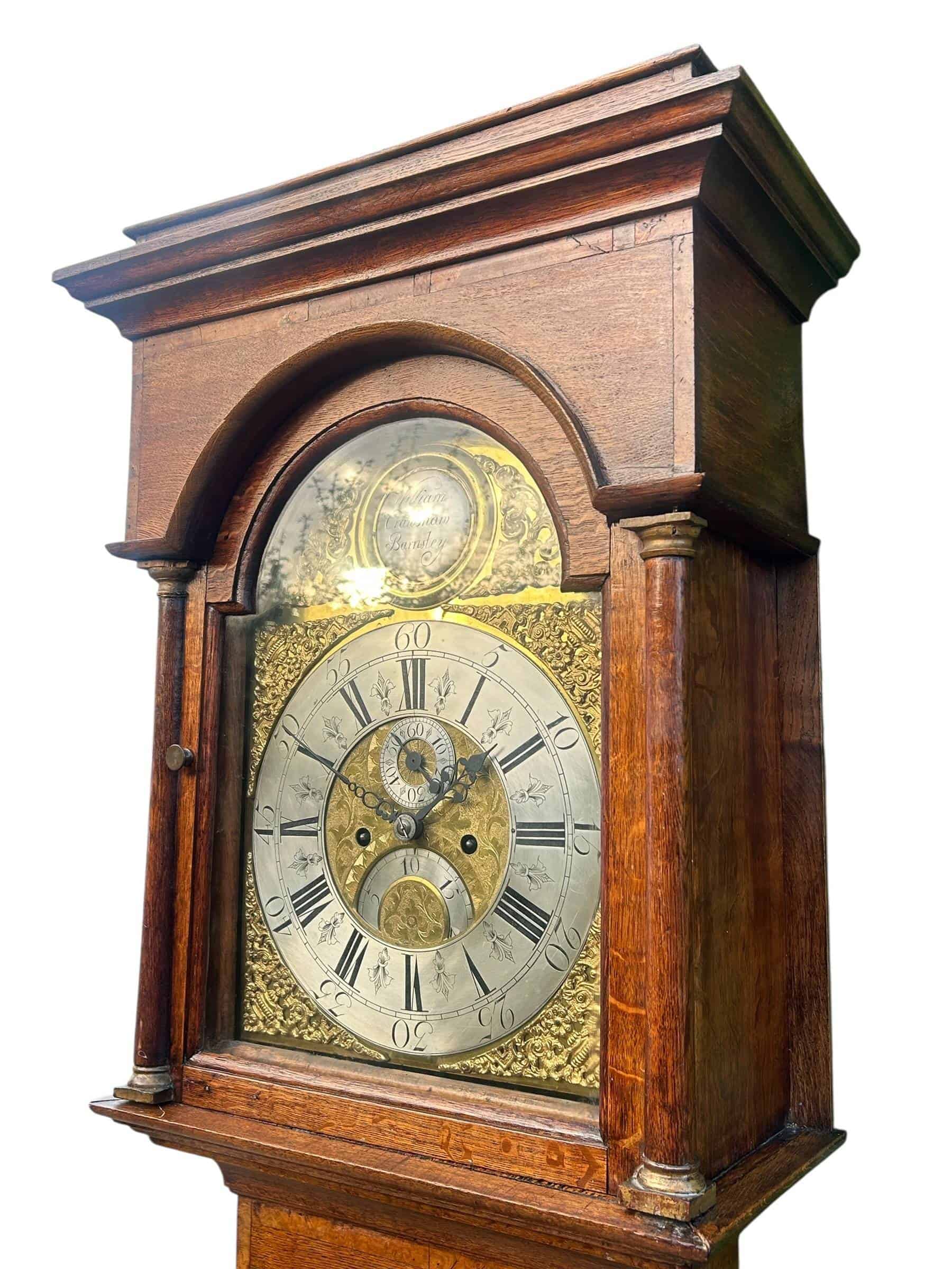 Fantastic Antique English oak case Long Case clock – c 1780