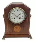 Edwardian French Inlaid Bracket Clock – 8 Day striking Clock