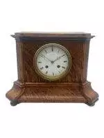 Lovely Edwardian architectural Oak Case Mantel Clock – 8 Day gong striking Clock