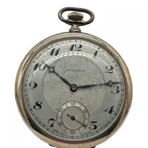 Fabulous Antique Rolled Gold Gentleman’s Dress Open Face Pocket Watch