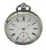 Wonderful Antique Key Wind Silver 935 Case Pocket Watch – ca 1880