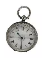 Silver Case Fob Pocket Watch – ca 1880