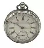 Awesome Antique English Fusee Silver Case Pocket Watch – ca 1887