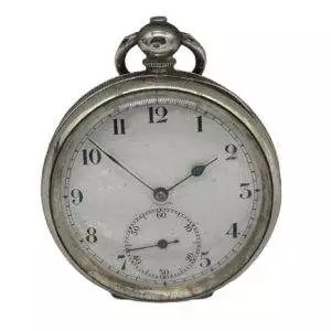 Awesome Antique English Silver Case Open face Pocket Watch