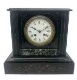 Victorian Marble & Slate Mantel Clock – 8 Day bell striking Clock