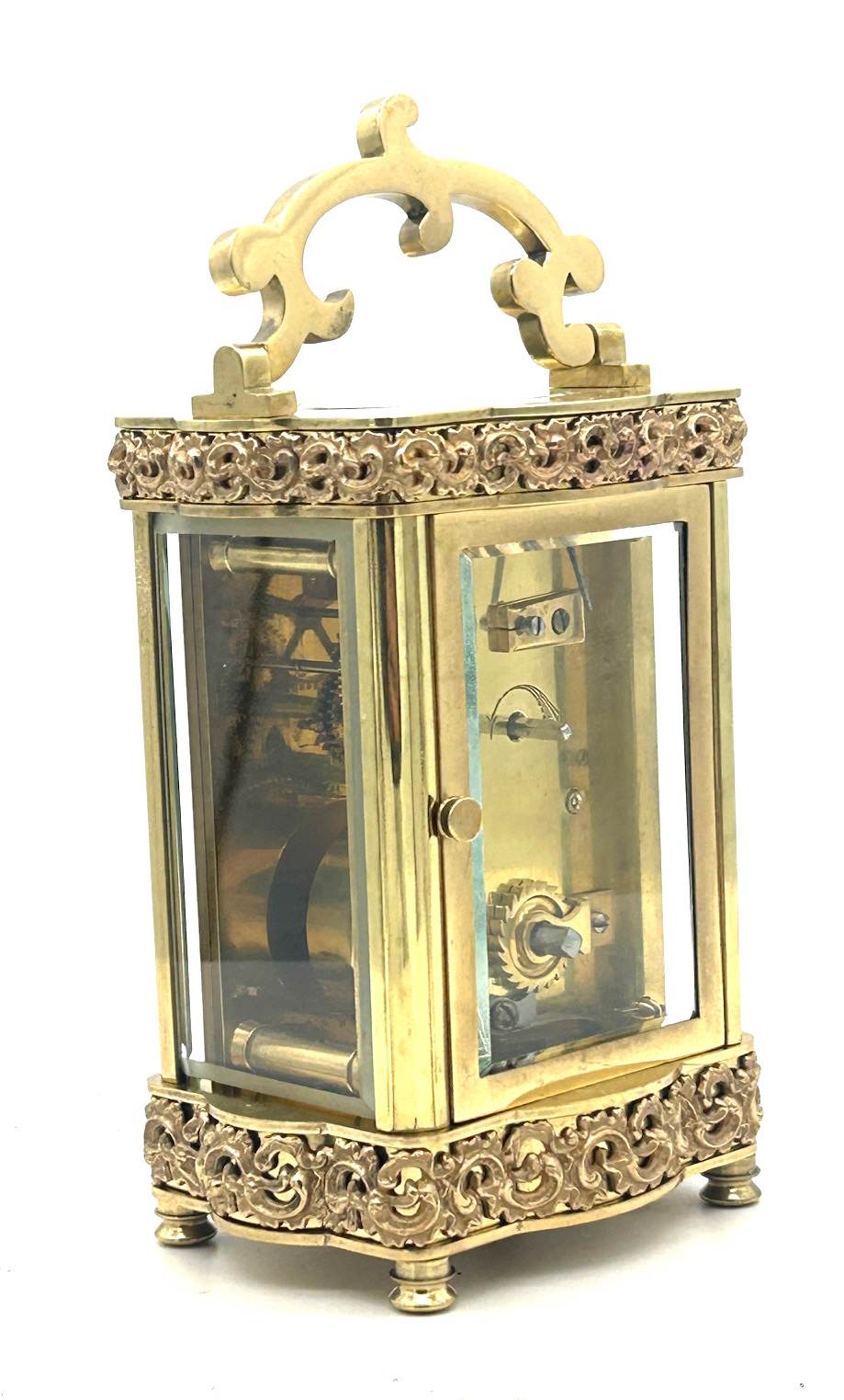 Fantastic Antique Serpentine Cased French 8 day Carriage clock– ca 1890 - Image 6