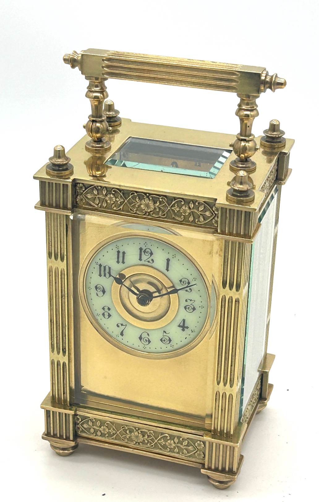 Fantastic Antique Edwardian French 8 day Carriage clock– ca 1900 - Image 2