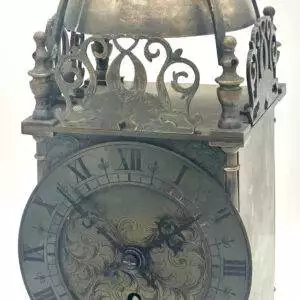 English Style Brass Lantern Clock – ca1900