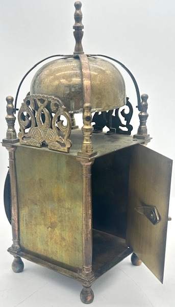 Charming English Smiths Brass Lantern Clock – ca1930 - Image 5