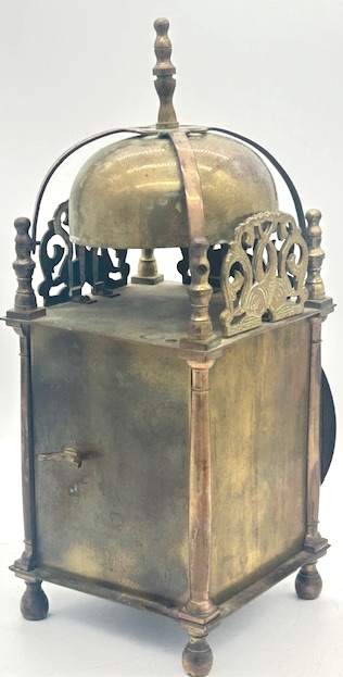 Charming English Smiths Brass Lantern Clock – ca1930 - Image 2