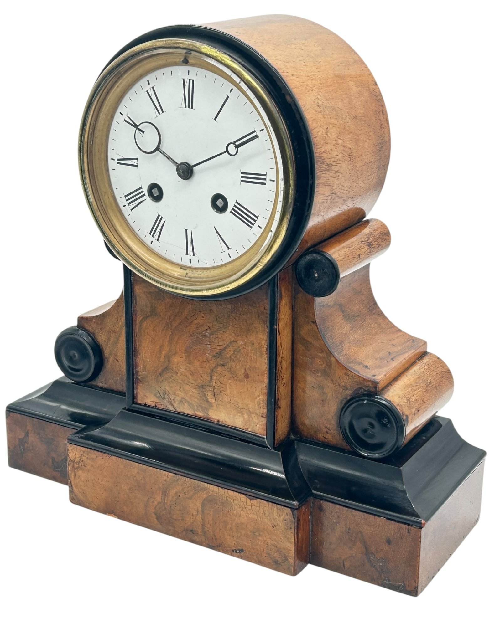 Classical Victorian Drum Head Mantel Clock – 8 Day Clock – ca1850 - Image 2